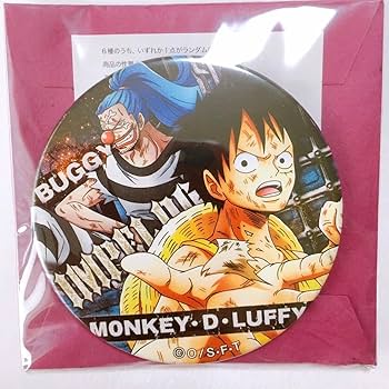 Amazon.co.jp: ワンピース onepiece ルフィ バギー 缶バッジ